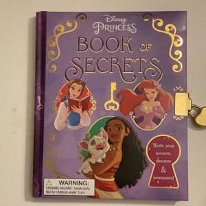 Disney Princess Secrets Book in Purple and Gold